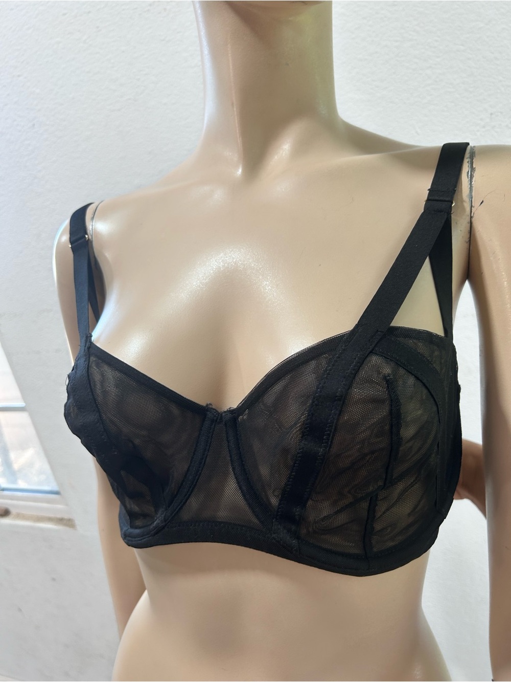 Victoria's Secret Black Sheer Underwire Bra